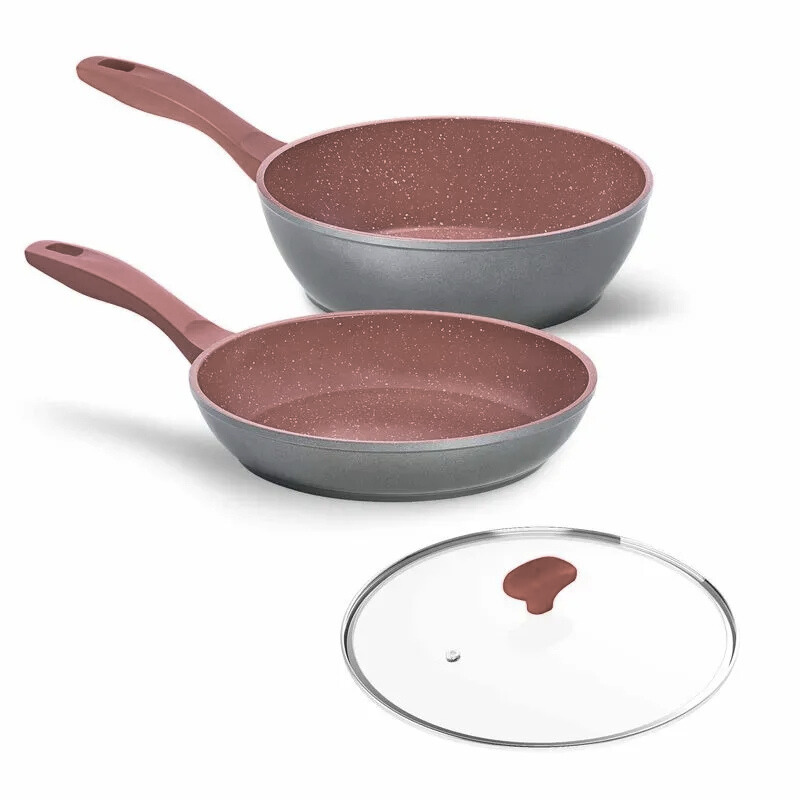 Sauté Grand Day By Day com Tampa 24cm Vermelha