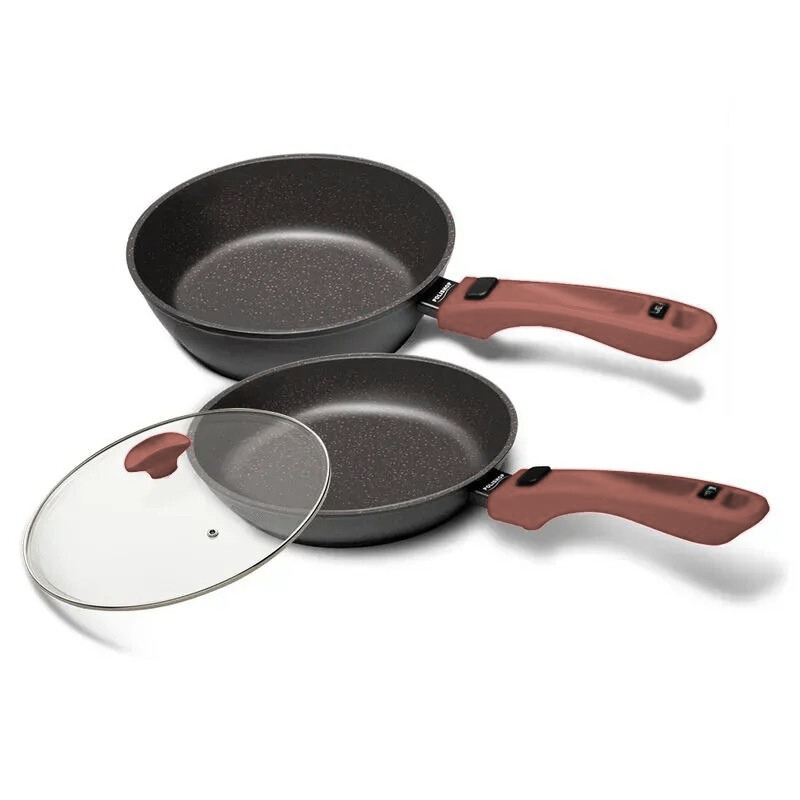 Sauté Grand Day By Day com Tampa 24cm Vermelha