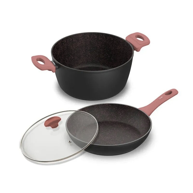 Sauté Grand Family Size com Tampa 24cm Vermelha